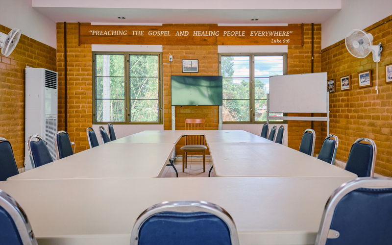 A meeting room in the Jones Building